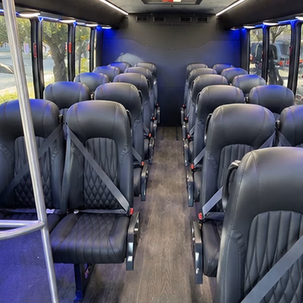 28 passenger minibus interior