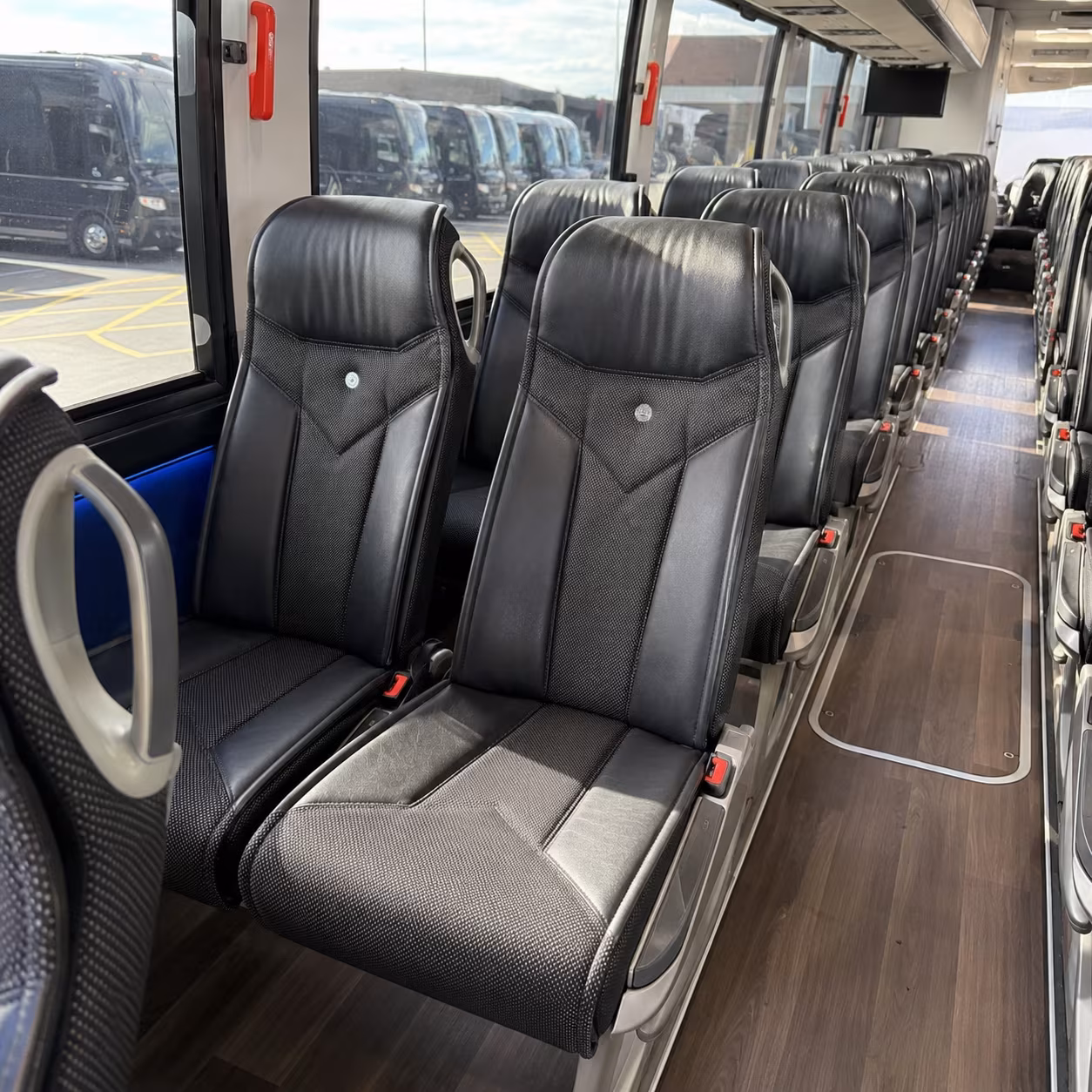 vista 40 passenger charter bus interior