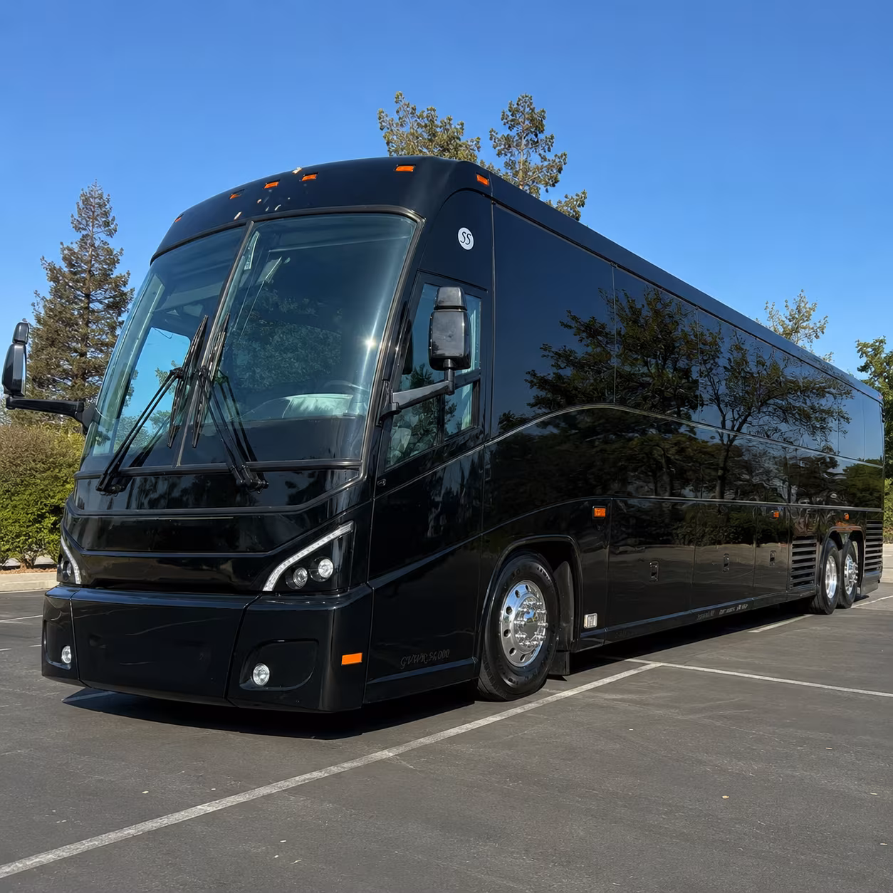 vista airport charter bus rental