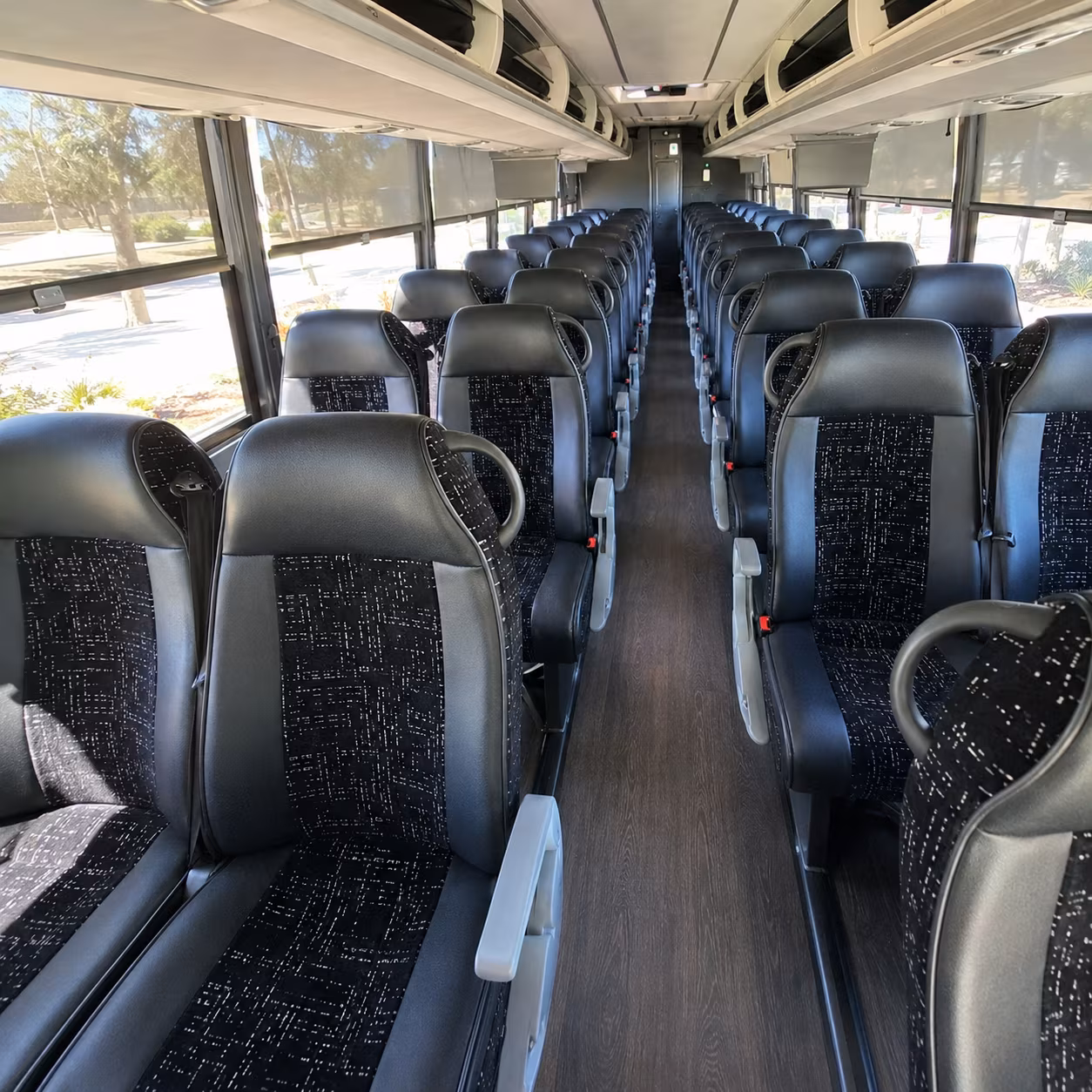 vista charter bus inside