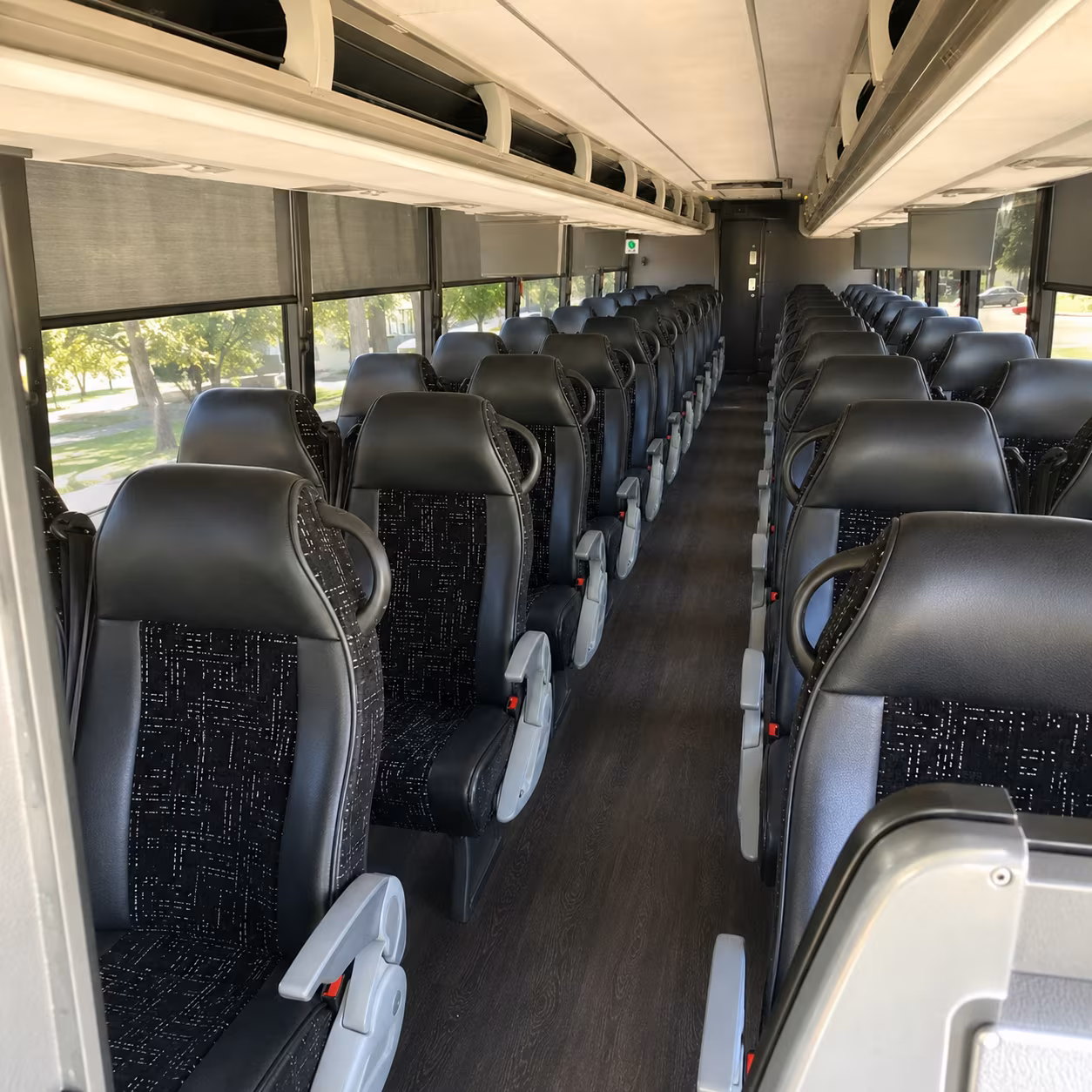 vista charter bus interior