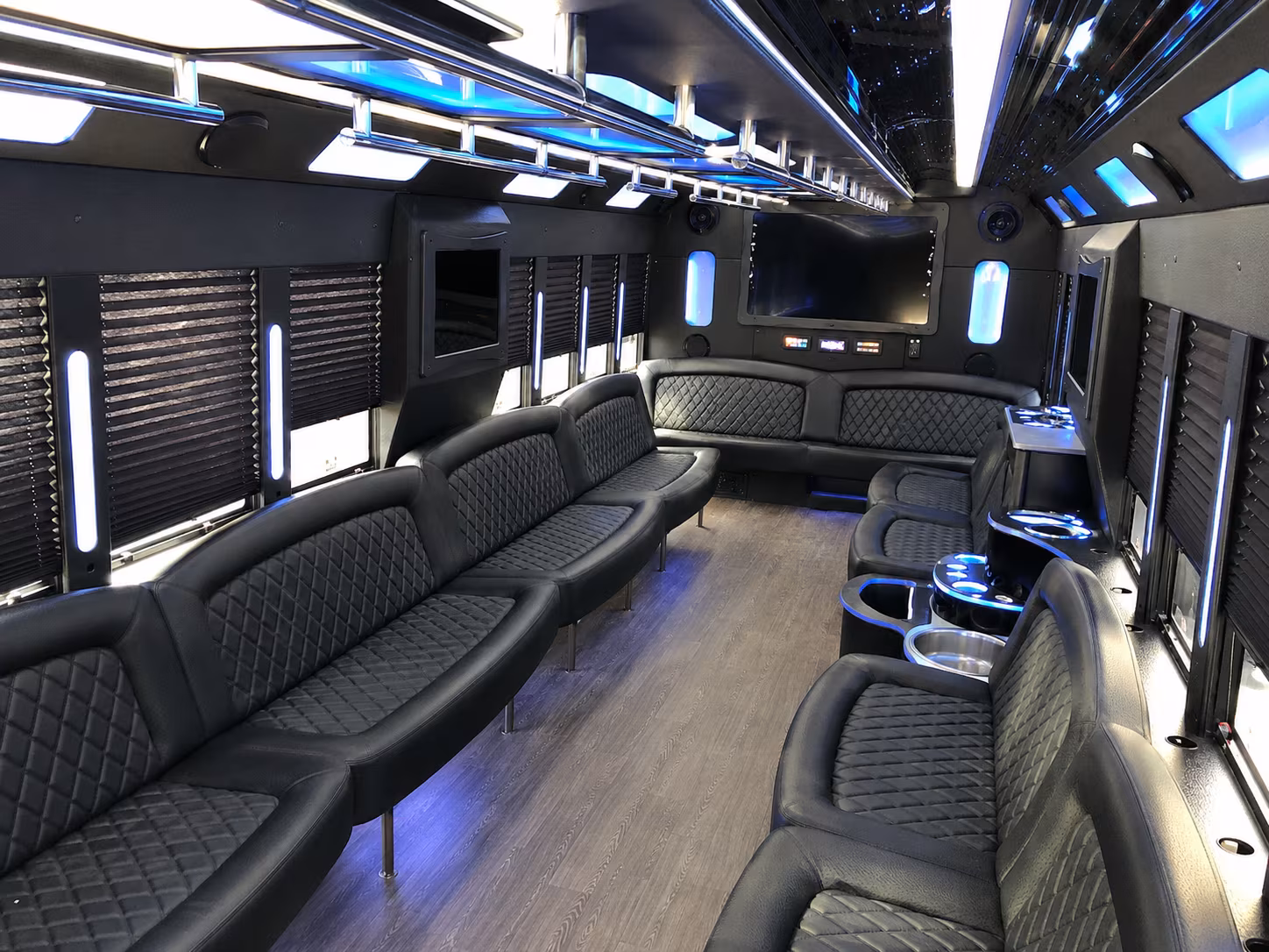 vista night town party bus rental