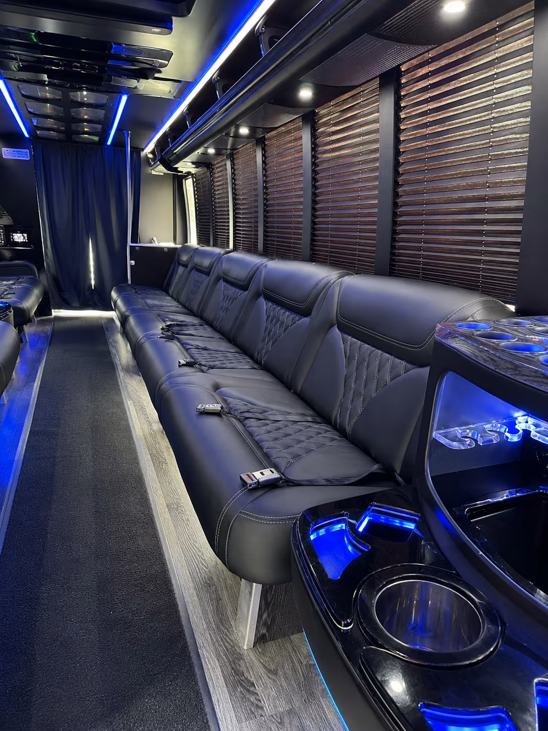 vista wedding party bus rental
